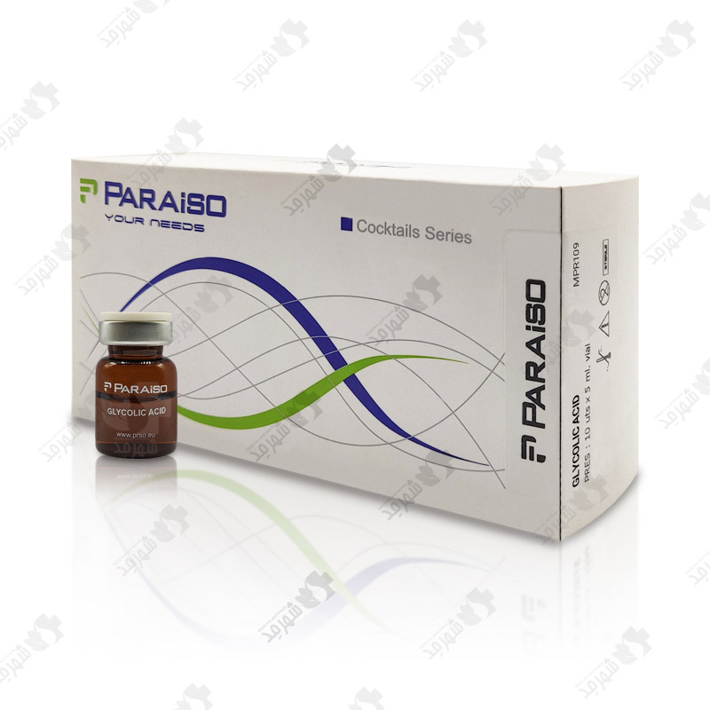 کوکتل مزوتراپی 5 سی سی اسپانیایی پارایزو مدل گلیکولیک اسید Mesotherapy Cocktail Paraiso Gylicolic Acid 5cc