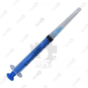سرنگ 3 سی سی آوا مدل لوئرلاک (پیچی) با سرسوزن طول 32 میلی متر و گیج 23 Ava Luerlock Syringe 23G 3cc