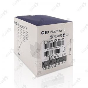 سرسوزن گیج 27 بسته 100 عددی بی دی با طول 13 میلی متر BD Microlance Needle G27 13mm