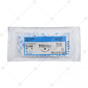 نخ بخیه سوپاسیل مدل 5/0 با سرسوزن 16 میلی متری ریورس Surgical Suture Supasil 5/0