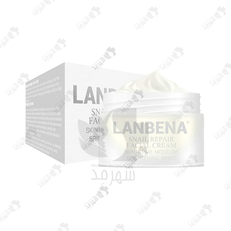 کرم 30 گرمی لانبنا مدل حلزون Lanbena snail Repair cream