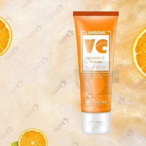 فوم شست و شوی صورت 80 گرمی لانبنا مدل ویتامین سی Lanbena Vitamin C Cleanser 80g