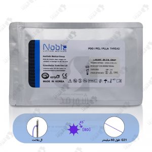 نخ PDO لیفتینگ نوبل مدل 8 بعدی گیج 21 60 میلی متری Noble Lifting PDO Thread L-Blunt 8D 21G 60mm