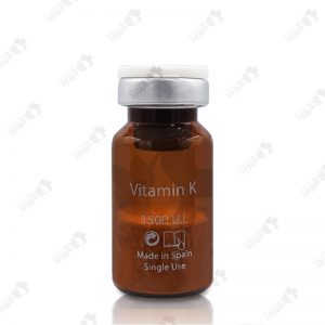 کوکتل مزوتراپی 1500 واحدی اسپانیایی ام سی کازمتیکس مدل ویتامین کا Mesotherapy Cocktail mccosmetics Vitamin k 1500 UI