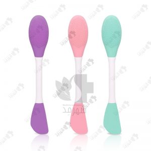 فیس براش دستی پرزدار مدل دو کاره Double Ended Silicone Face Cleansing Brush